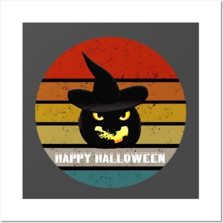 T-shirt Happy Halloween Posters and Art